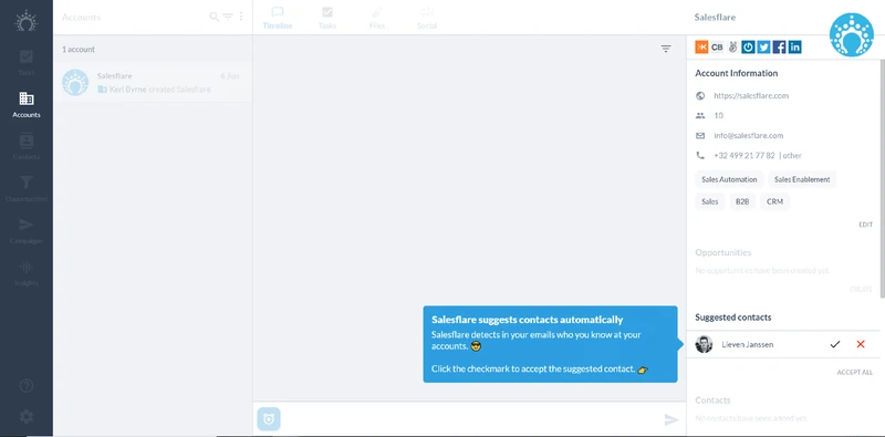 salesflare onboarding