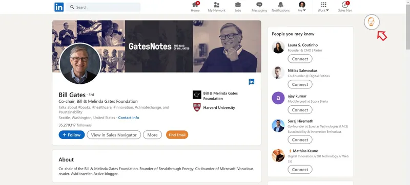 LinkedInのVoilaNorbertメールファインダー