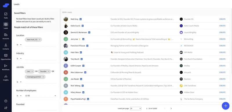 trouver des prospects à partir du système de gestion de la relation client (CRM)