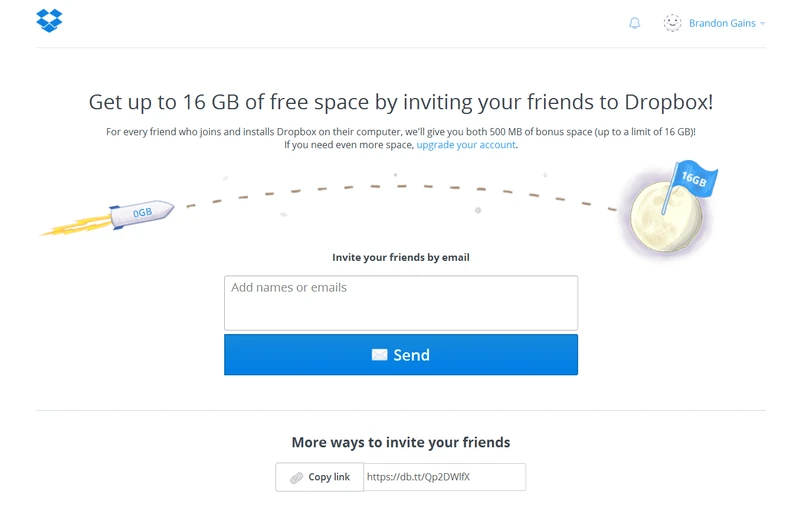automatizzare la generazione di contatti - programma di riferimento dropbox