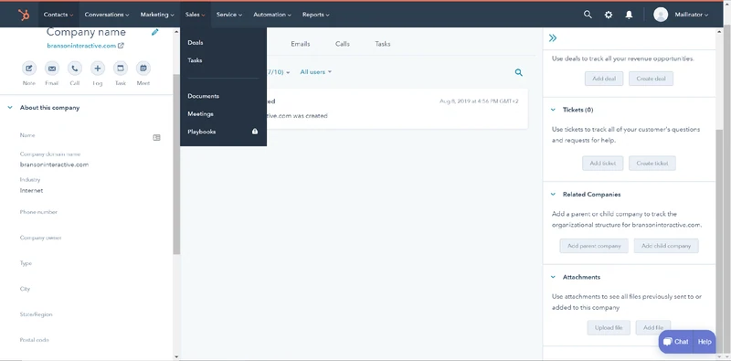 contacts dans hubspot