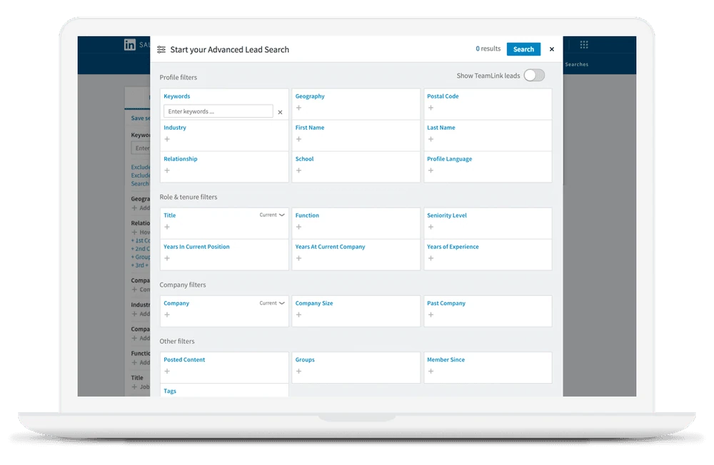 budowanie listy potencjalnych klientów na linkedin sales navigator 2