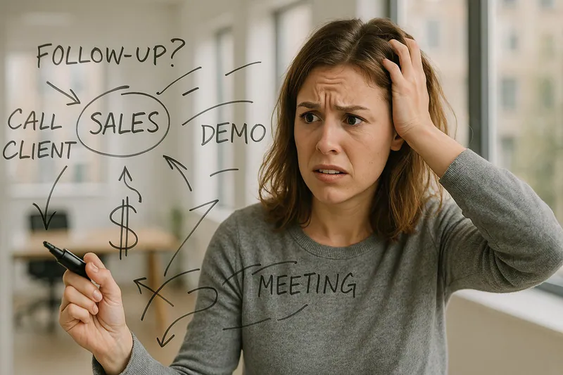 caos de ventas sin metodologías de venta