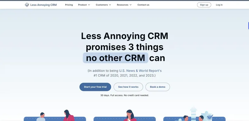 Une page d'accueil CRM moins ennuyeuse