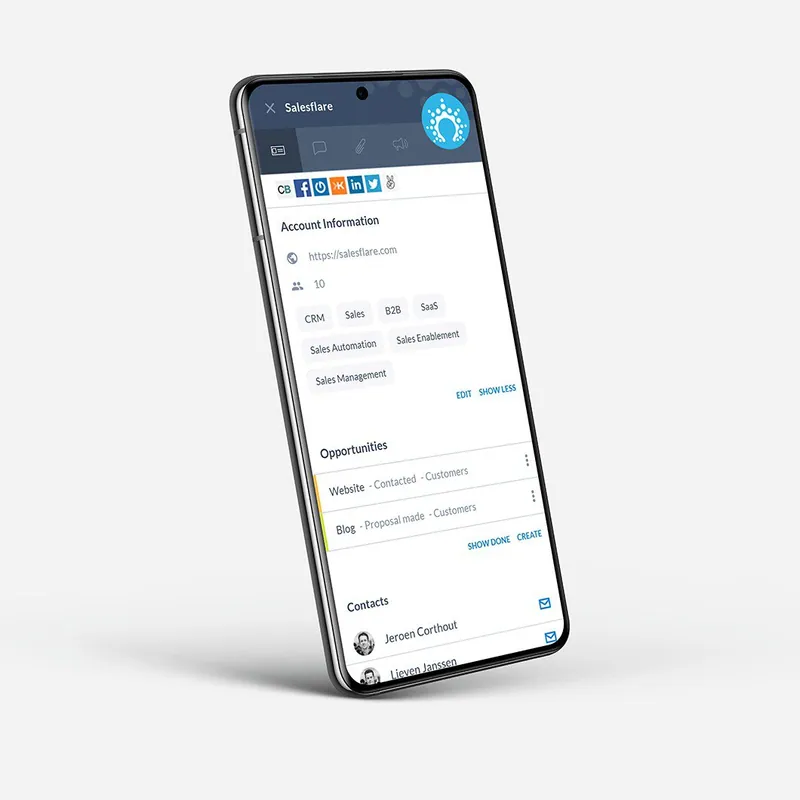 portate il vostro CRM in giro con un'applicazione mobile completamente funzionale