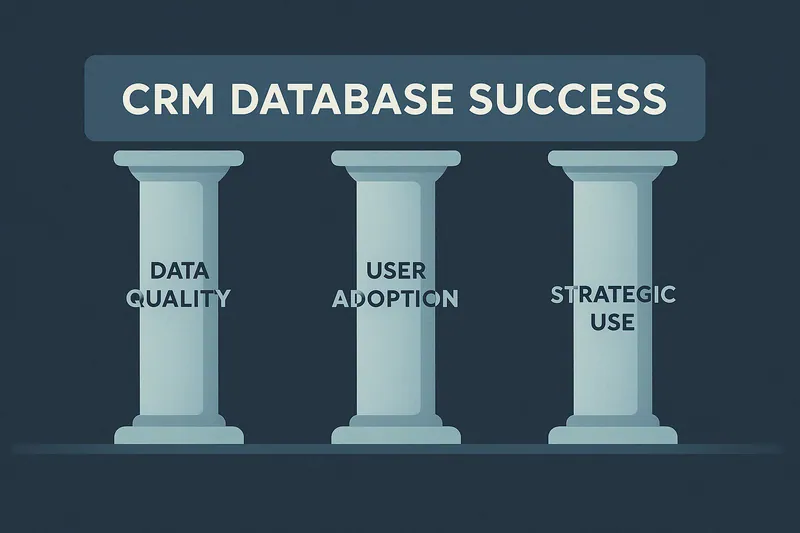 Les piliers de la réussite d'une base de données CRM